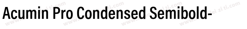 Acumin Pro Condensed Semibold字体转换